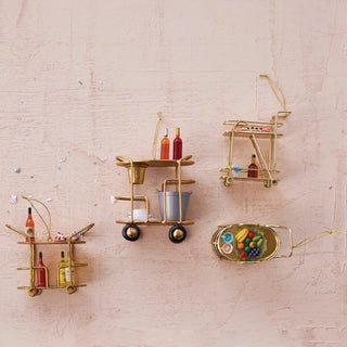 Bar Cart Ornament - Choose Style