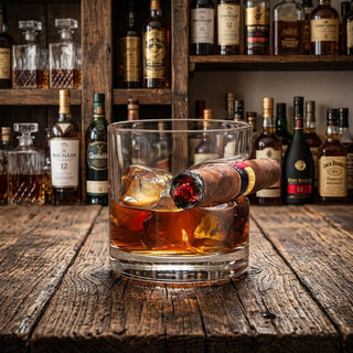 12oz Cigar Holder Old Fashioned Glass