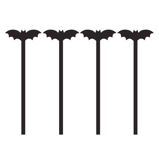 Let's Hang - Bat Acrylic Stirrers - Set of 4