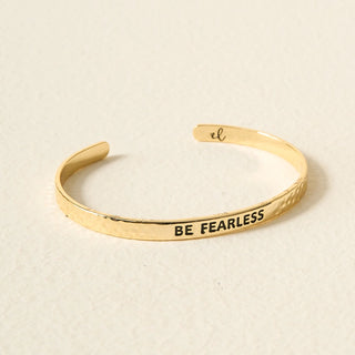 Little Reminder Cuff Bracelet - Be Fearless
