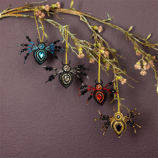 Beaded Spider Ornament - Choose Color