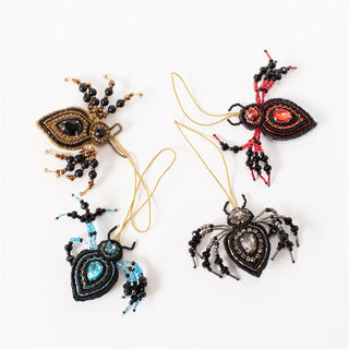 Beaded Spider Ornament - Choose Color