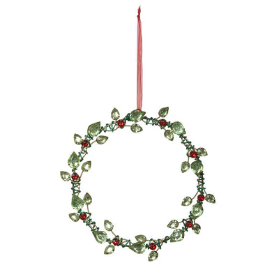 Beaded Vine Wreath Ornament