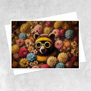 Bumble Bea's Blooming Garden - Note Card