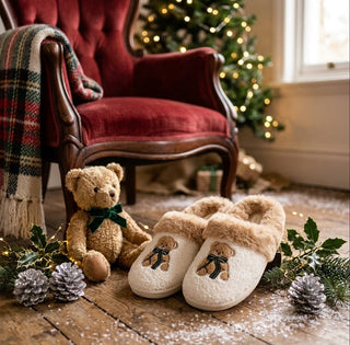 Dreamy Daze Slippers - Teddy Bear