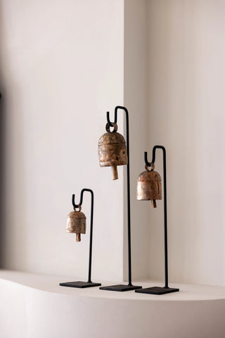 Vintage Inspired Iron Bell Stands - Choose Size