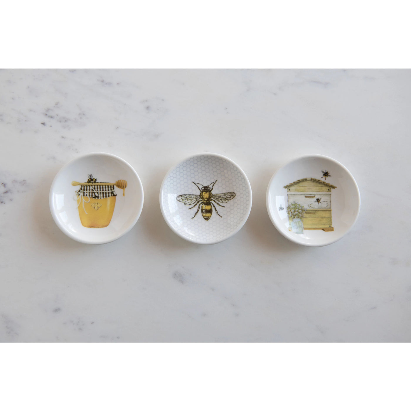 Set of 3 Bumble Bee Dishes