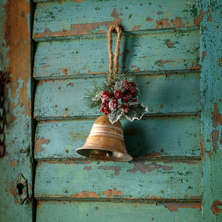 Vintage Holly Gold Bell