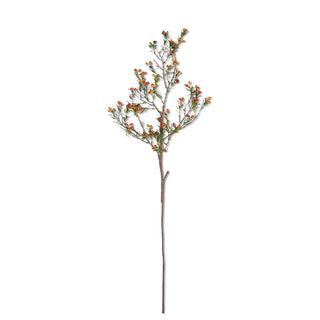 45" Orange Berry Branch