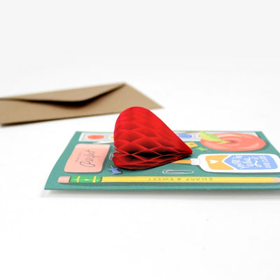 Teacher Supplies Pop-Up Card