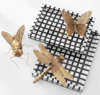 The Gold Insect - Choose Fly, Butterfly or Dragonfly