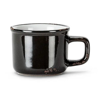 8oz Enamel Look Stoneware Espresso Mug - Choose Color