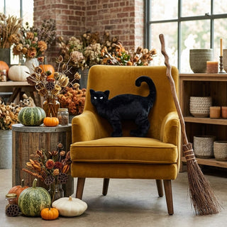 Charmed Black Cat Shaped Pillow