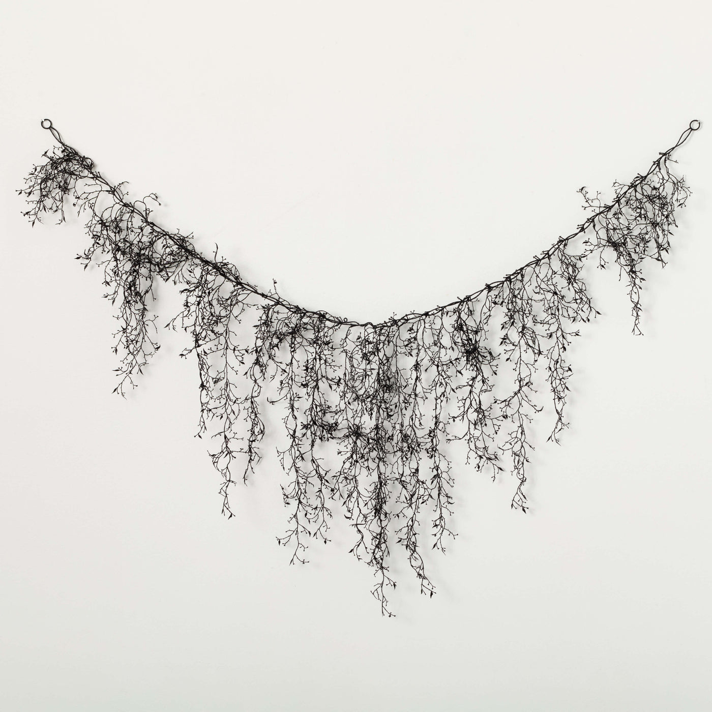 72" Spooky Black Halloween Garland