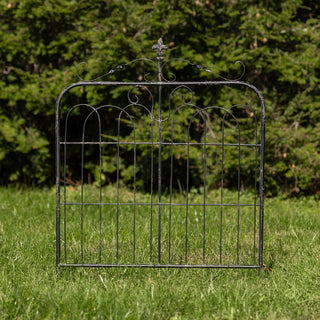 32" Aged Black Garden Gate Trellis