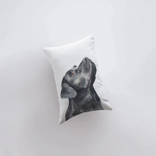 12x18 Black Lab Accent Pillow
