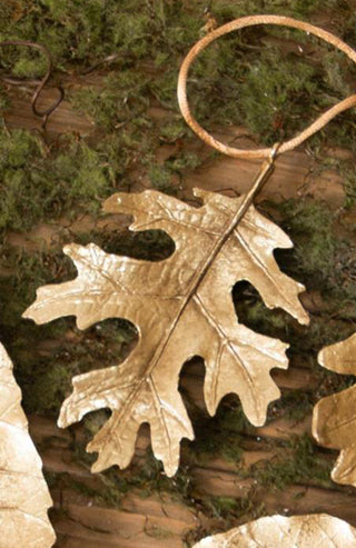 Gold Finished Leaf Ornament - Choose Style