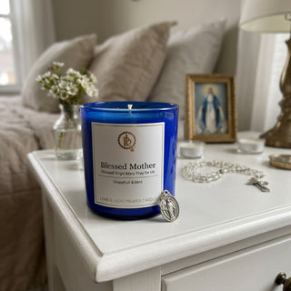 Love & Light Prayer Candle- Blessed Mother