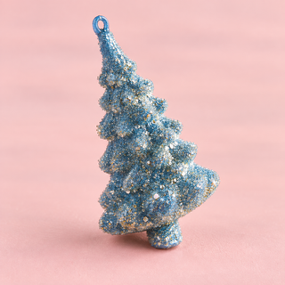 Glitterville Glass Dreamy Dewdrop Cedar Ornament - Choose Color