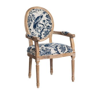 The Blue Fowl & Fruit Jacquard Armchair - More Coming Soon