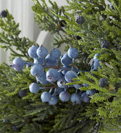 60" Blueberry and Cedar Garland