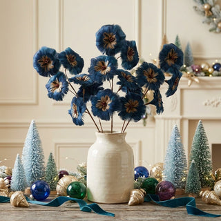 31.5" Blue Feather Flower Stem