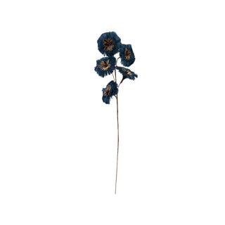 31.5" Blue Feather Flower Stem