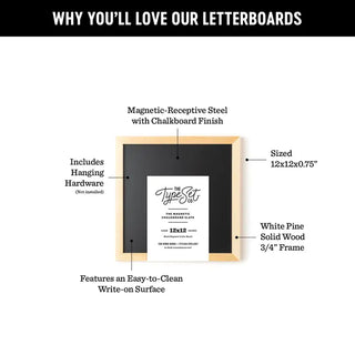 White Magnetic Chalkboard