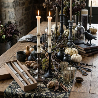 Eerie Bone Taper Candles – Set of 2
