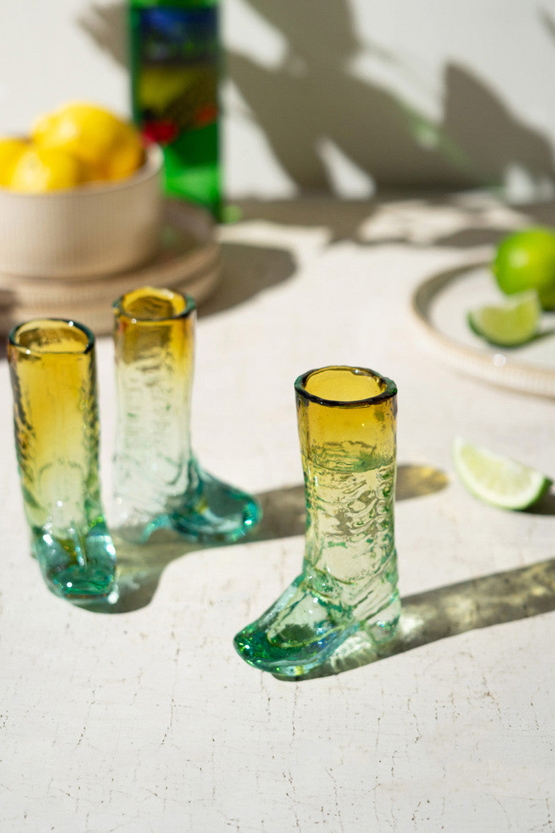 Recycled Glass Boot Shot Glass