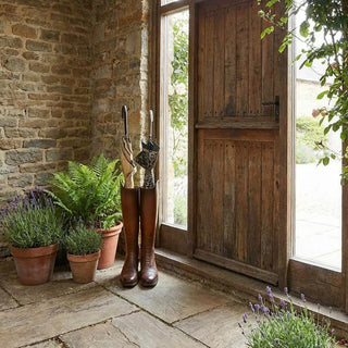 Riding Boots Umbrella Stand
