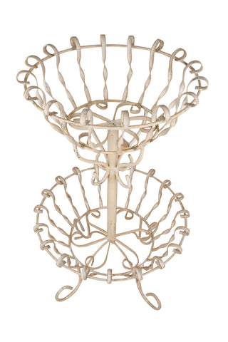 The Kirby Farmhouse Metal Double Planter Basket