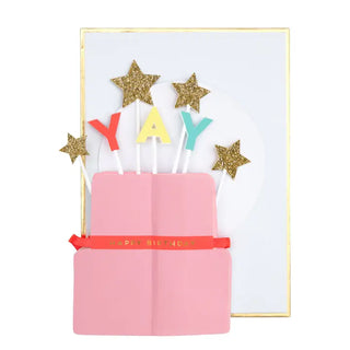 Yay Cake Stand Up Birthday Card