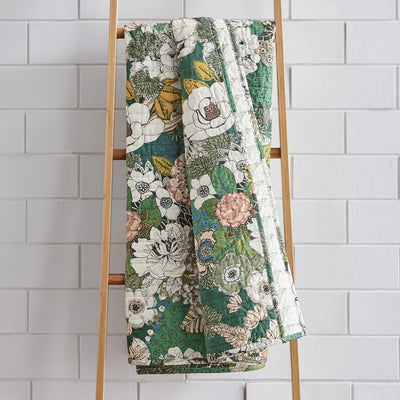 The Flower Garden Quilted Throw