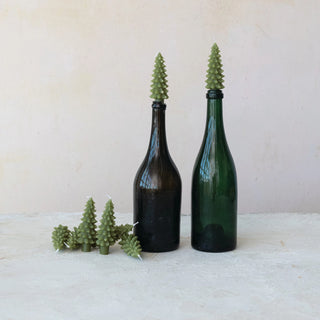 Set of 4 Tree Shaped Bottle Taper Candles