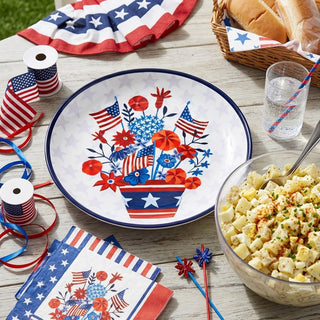 Stars & Stripes Round Serving Bowl