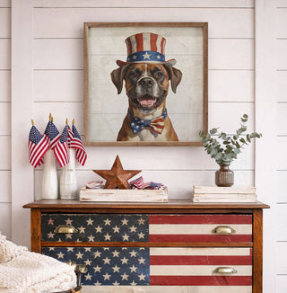 Patriotic Pets - Boxer Wall Decor - Choose Size