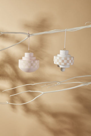 Breda Hand Painted Wooden Ornament - Choose Color