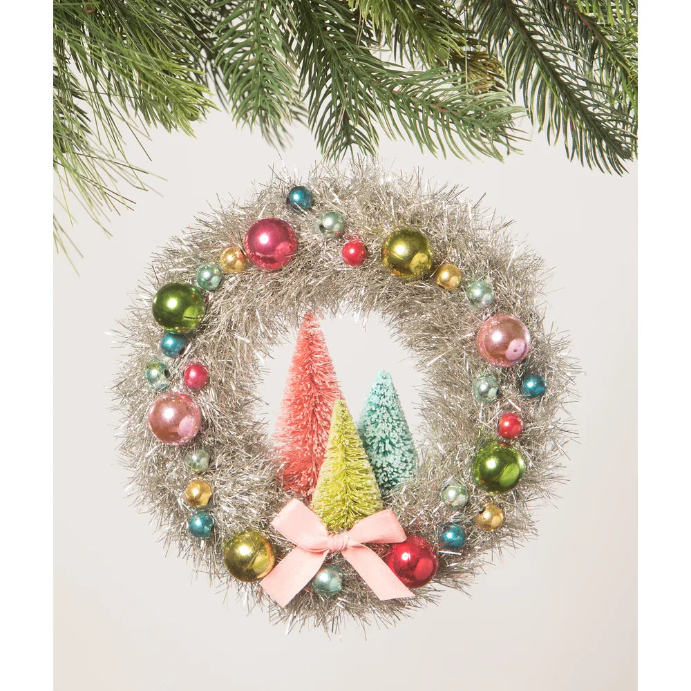 Bethany Lowe Brights Tinsel Wreath