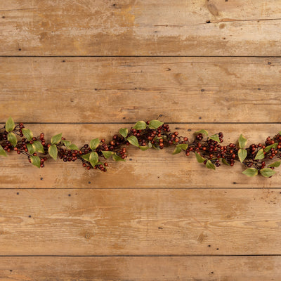 60" Brown Rose Hips Garland