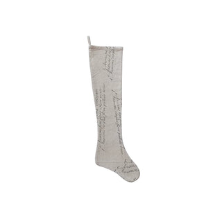 Linen French Holiday Stocking - Choose Style