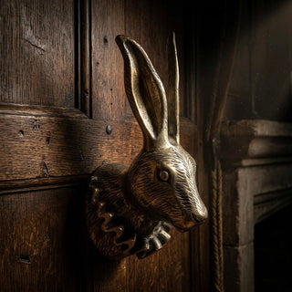 Rabbit Head with Ruff Collar Wall Décor