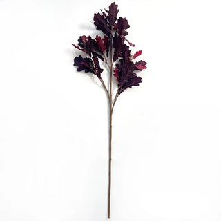 40" Autumn Oak Leaf - Burgundy