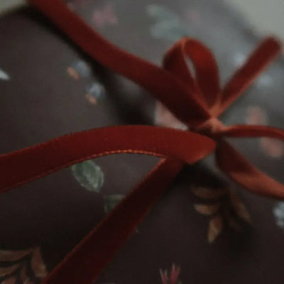 10ft Burnt Scarlet Velvet Ribbon