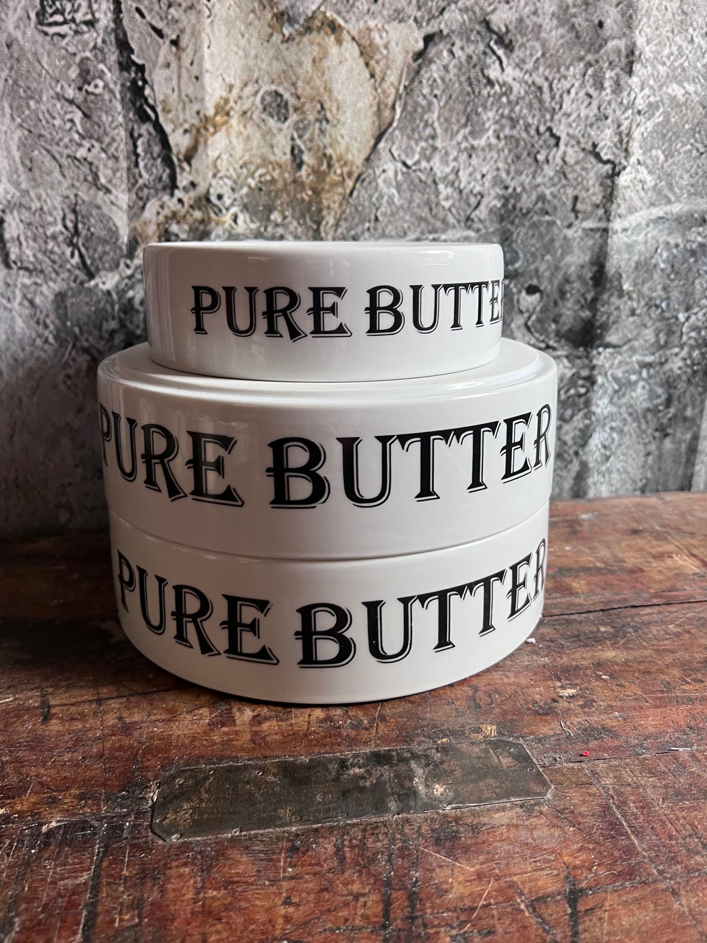 Pure Butter Stoneware Riser - Choose Size