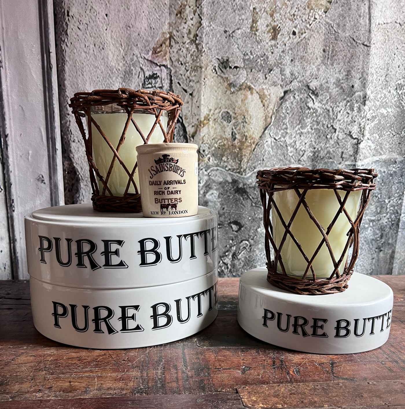 Pure Butter Stoneware Riser - Choose Size