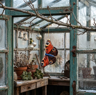 Mercury Glass Butterfly Ornament