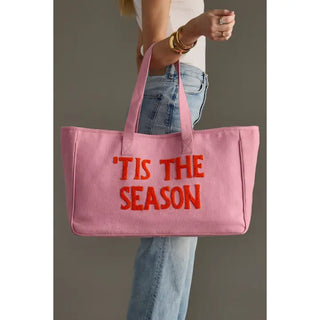 Pink & Orange ’Tis the Season Tote