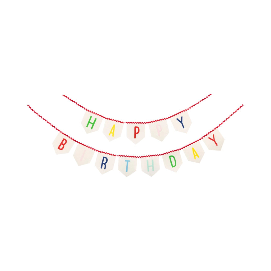 6' Happy Birthday Felt Banner