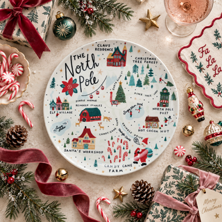 11" North Pole Stoneware Plate